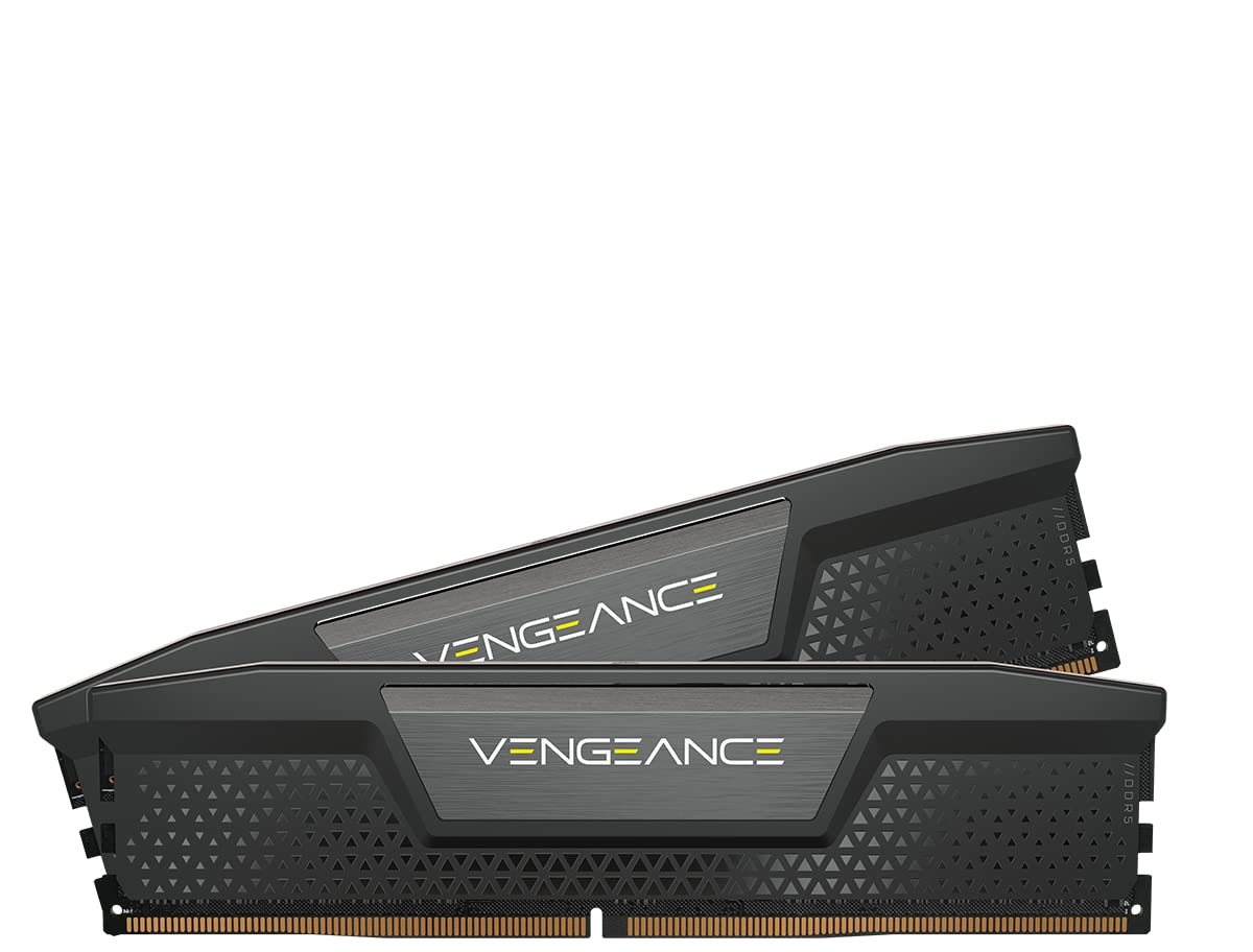 CORSAIR Vengeance DDR5 RAM 32GB (2x16GB) 6000MHz CL38 Intel XMP iCUE Memoria de Ordenador Compatible - Negro (CMK32GX5M2B6000C38)