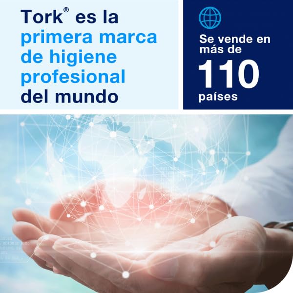 Tork 290190 Toallas de mano Advanced desechables, plegadas en V compatibles con el sistema de Tork H3, 2 capas, blanco, 15 x 250 hojas (23 x 23 cm)