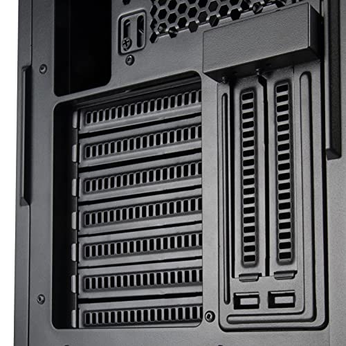 Silverstone SST-SEH1B-G - Seta H1 Carcasa Torre Mediana con Panel Frontal de Rejilla Perforada, chasis de Acero e iluminación ARGB