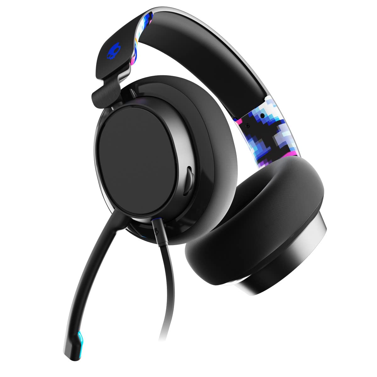 Skullcandy SLYR Pro Cascos Over-Ear Multiplataforma con Cable para Gaming, con Enhanced Sound Perception, Micrófono con IA, Compatibles con Xbox Playstation y PC - Azul