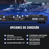 RANE PERFORMER Controlador DJ motorizado de 4 canales, platos 7" con displays, faders Precision Feel, Stem Split, FX Avanzado, Serato DJ Pro incluido