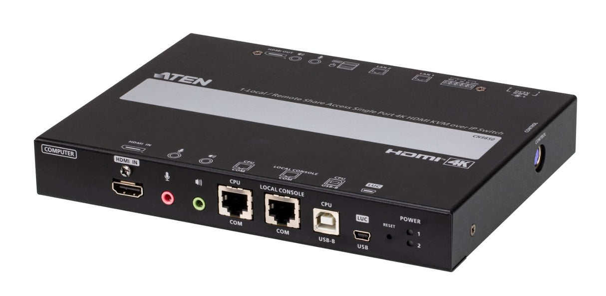 ATEN CN9850 1-Local Remote Share Access Single Port 4K HDMI KVM Over IP Switch
