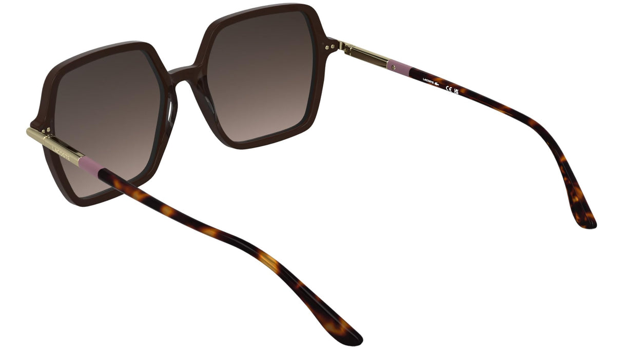 Lacoste Women's Sunglasses L6079S - Burgundy with Gradient Brown Lens