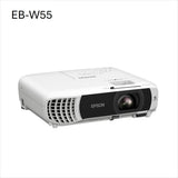 Proyector EB-W55 económico WXGA con lámpara, Wi-Fi Incorporado, 2 Puertos HDMI, tamaños de Imagen sobre Pantallas de hasta 320″ y luminosidad de 4000 lúmenes