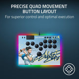 Razer Kitsune - Mando Arcade óptico multibotón para PS5 y PC (Disposición precisa de los botones de movimiento cuádruple, Switches ópticos de perfil bajo lineales Razer) Chun-Li Ed.