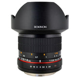 Rokinon Lente Ultra Ancha FE14M-C de 14 mm F2.8 para Canon (Negro)