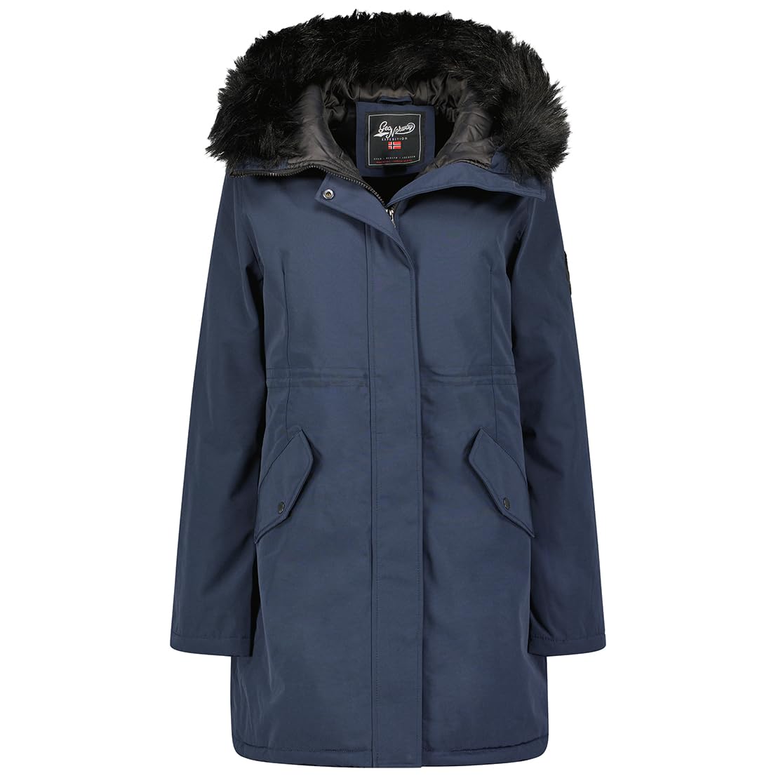 Geographical Norway Basiline Lady Parka de Mujer, Noir, M