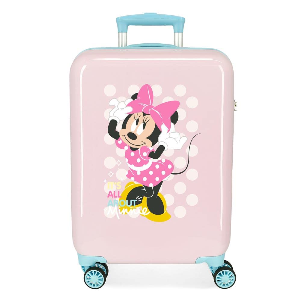 Disney Minnie Play all day Maleta de cabina Rosa 38x55x20 cms Rígida ABS Cierre de combinación lateral 34L 2 kgs 4 Ruedas dobles Equipaje de Mano