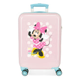 Disney Minnie Play all day Maleta de cabina Rosa 38x55x20 cms Rígida ABS Cierre de combinación lateral 34L 2 kgs 4 Ruedas dobles Equipaje de Mano