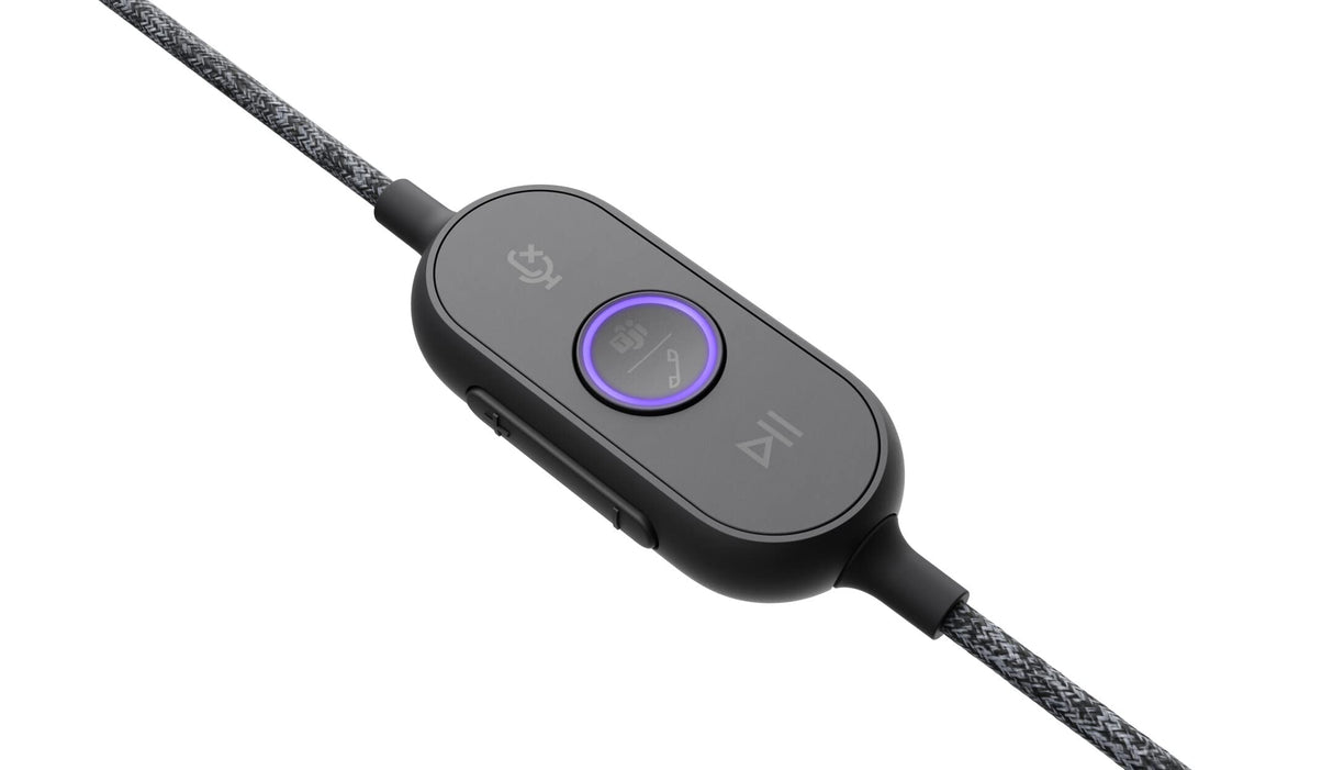 Logitech Zone Wired Auriculares con micrófono dotado de supresión de ruido, USB-C con adaptador USB-A - grafito