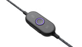 Logitech Zone Wired Auriculares con micrófono dotado de supresión de ruido, USB-C con adaptador USB-A - grafito