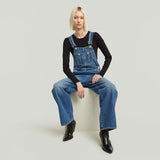 G-STAR Straight Leg Dungaree Mono, Faded sakarya D24398-E107-H452, Medium Mujeres