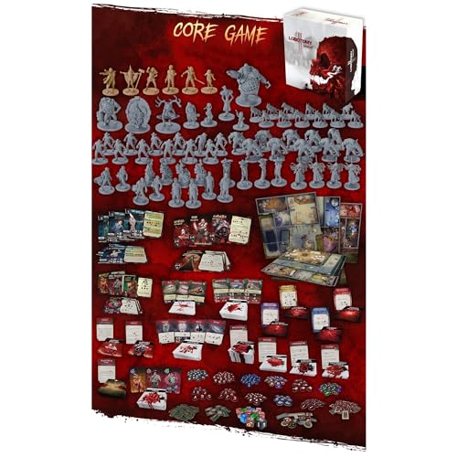 Titan Forge | Lobotomy 2: Manhunt Juego de Mesa en Inglés para Adultos | Juego de Terror de Supervivencia Cooperativo para 1-5 Jugadores | Mapa Modular