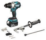 Makita DHP492Z - Taladro combinado sin escobillas LXT de iones de litio de 18 V, baterías y cargador no incluidos, azul/negro
