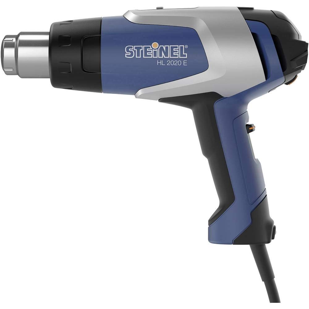 Steinel HL 2020 E - Pistola de aire caliente, Potencia de 2200 W, Temperatura de 80-630 °C, Caudal de 3 niveles 150/300/500 l/min, Pistola de calor con visualizador LCD, 352202