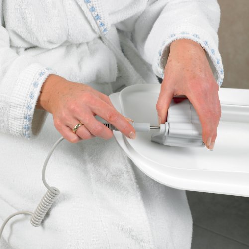 Bathmaster Deltis Alza de Baño, Asistencia para Entrar y Salir de la Bañera, Estable y Duradera, Color Azul y Blanco