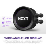 NZXT Kraken Elite 280 RL-KN28E-B1-280mm AIO - Enfriador líquido para CPU - Pantalla LCD personalizable de 2.36 pulgadas para imágenes, métricas de rendimiento y más - Bomba de alto rendimiento - 2