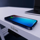 Cargador inalámbrico Rápido Invisible, tecnología Qi, Compatible con iPhone, Samsung Galaxy, Pixel, Xiaomi, Huawei, OPPO, Sony, LG, Nokia, TCL, Integrado bajo Mesa, hasta 33 mm de Distancia, Cloen
