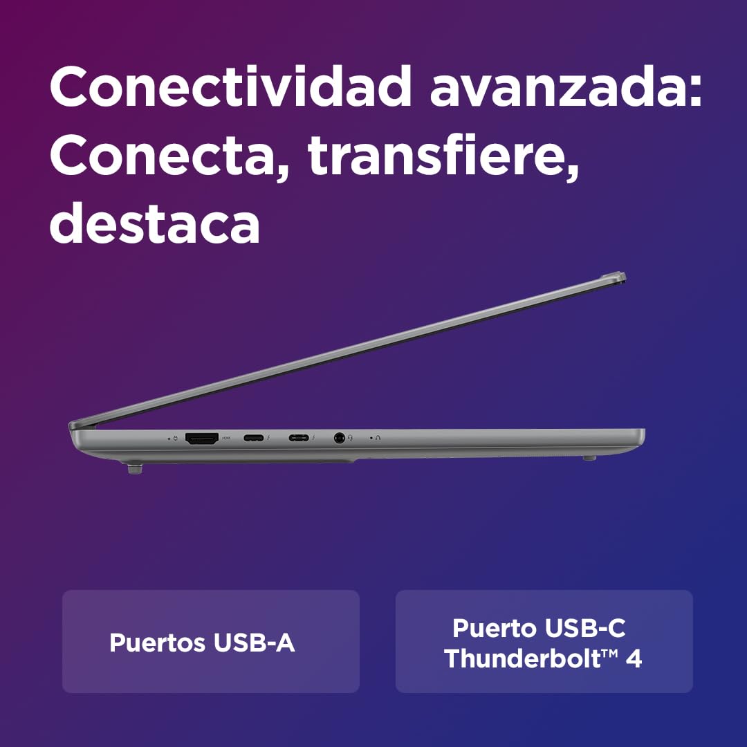 Lenovo IdeaPad Pro 5 Gen 9 - Ordenador Portátil con IA 16" 2.5K (Intel Core Ultra 9 185H, 32 GB RAM, 1TB SSD, Gráficos Intel ARC, Wi-Fi 6E, Windows 11 Home) Teclado QWERTY Español – Gris