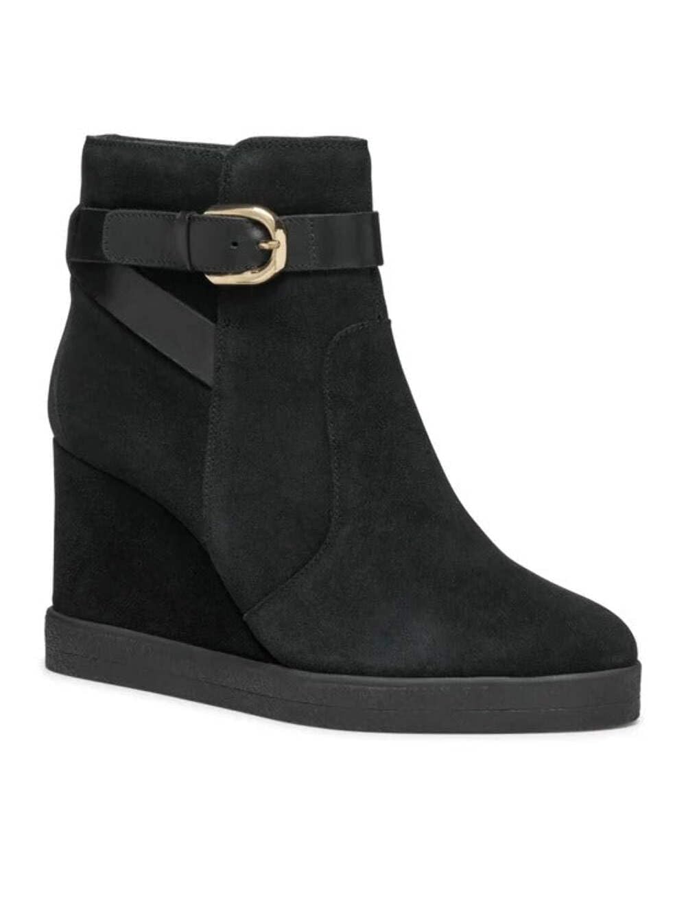 Geox D Elidea Wedge A, Bota de Tobillo Mujer, Negro, 41 EU