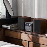 Sharp XL-B517D(BR) Microcadena Sound System Estereo con Radio Dab, Dab+, FM, Bluetooth, CD-MP3, reproducción USB, Altavoces de Madera y 45W Color Marron