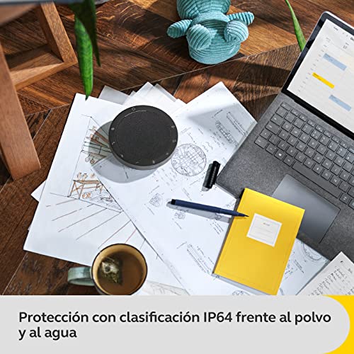 Jabra Speak2 55 Altavoz Inalámbrico Bluetooth - 4 Micrófonos, Cancelación de Ruido, 50 mm de Alto Alcance, Audio de Banda Ancha, Compacto y Portátil - Certificado para MS Teams - Gris Oscuro