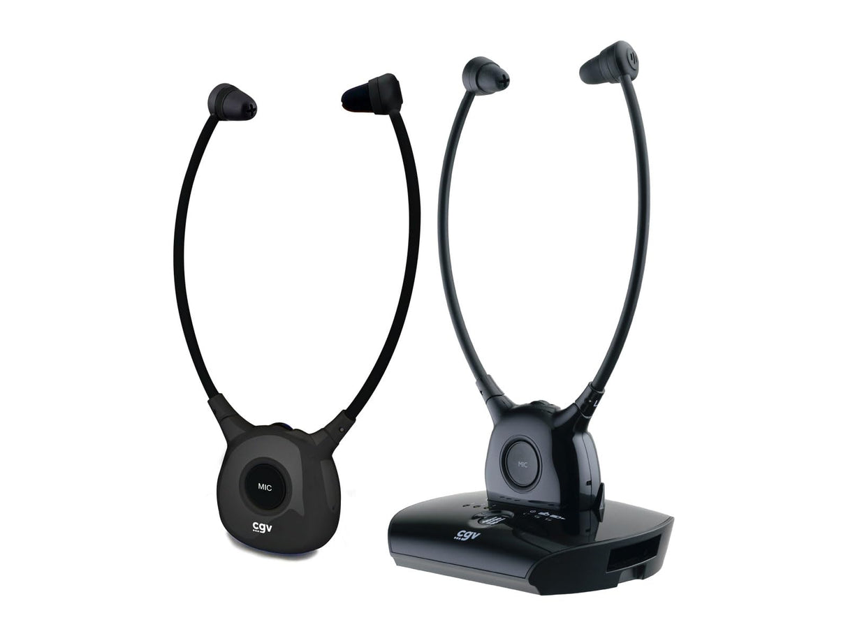 CGV DOLFIN Onyx Duo Auriculares de Audio estetoscópicos TV/HiFi inalámbricos