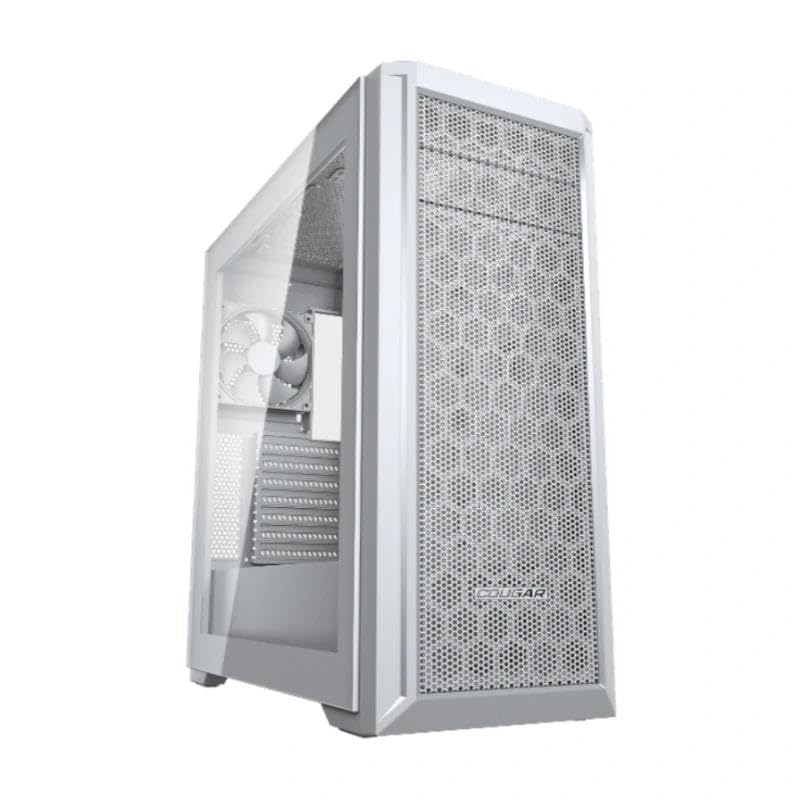 Caja semitorre Blanca con diseño Moderno, Espacio para ventilación óptima y Soporte para múltiples Dispositivos. Ideal para Sistemas de Gaming y Oficina.