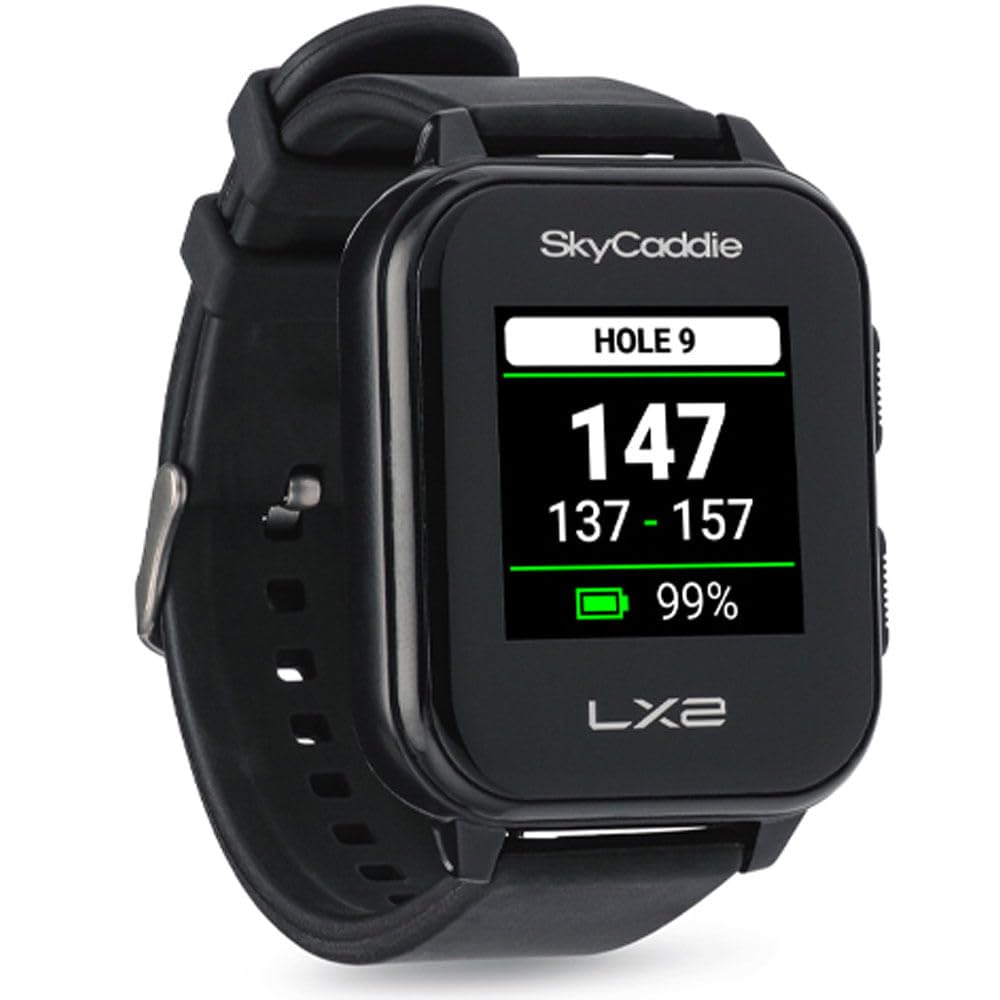 Skycaddie LX2 Tourbook - Reloj de Golf con GPS, Color Negro, Talla única
