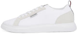 Tommy Hilfiger Sneaker con Suela Vulcanizada Hombre Light Knit Seasonal Elegante, Blanco (White), 43