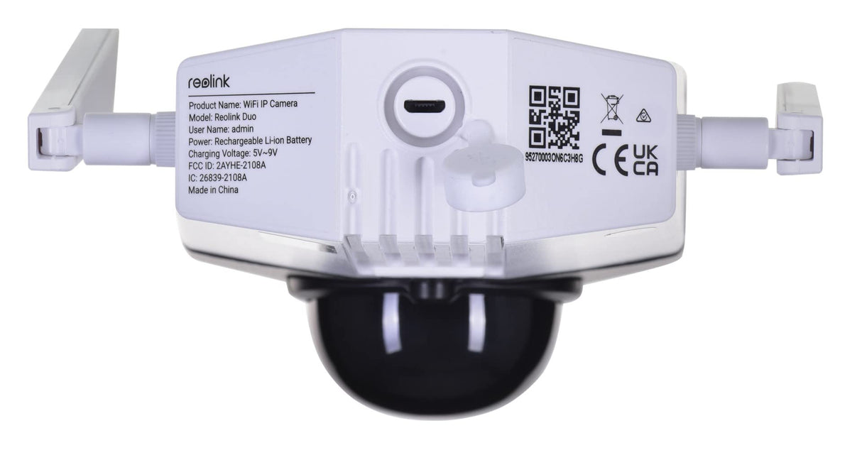 Reolink Duo Cámara de Seguridad WiFi, Blanco, 4 MP, WiFi