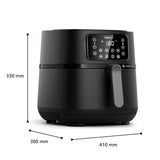 Philips Airfryer Serie 5000 XXL, WIFI, 7.2L (1.4Kg), Freidora De Aire con función 16 en 1, 90% Menos de grasa, Tecnología Rapid Air, Pantalla Digital, 8 preajustes, NutriU App con Recetas (HD9285/90)