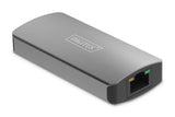 DIGITUS DS-55343 Extensor USB-C a HDMI – UHD 4K 120 Hz – 30 m a través de cable LAN – Set: emisor y receptor – HDMI 2.1, HDCP 2.3, USB 3.1 – HDR, Deep Color