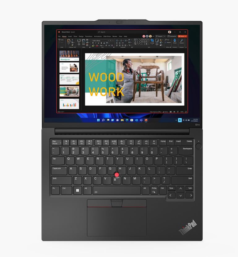 Lenovo Thinkpad E14 Gen 5 - Ordenador Portátil 14" WUXGA, (Intel Corei5-1335U, 8GB RAM, 256SSD, Integrated Intel UHD Graphics 600, W11Pro), Graphite Black -Teclado QWERTY Español
