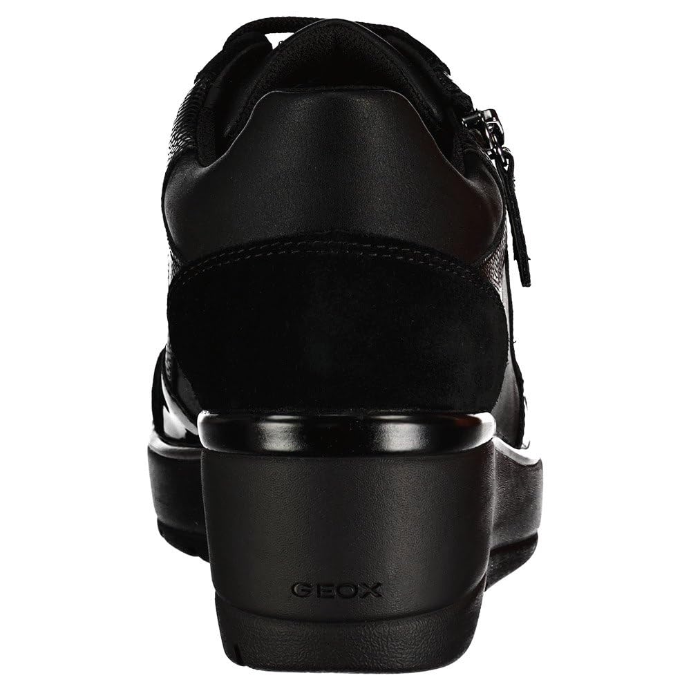 Geox D Ilde C, Zapatillas Mujer, Schwarz, 39 EU