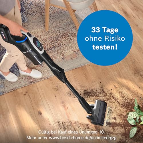 Bosch Unlimited 10 Aspirador inalámbrico, plástico, Gris