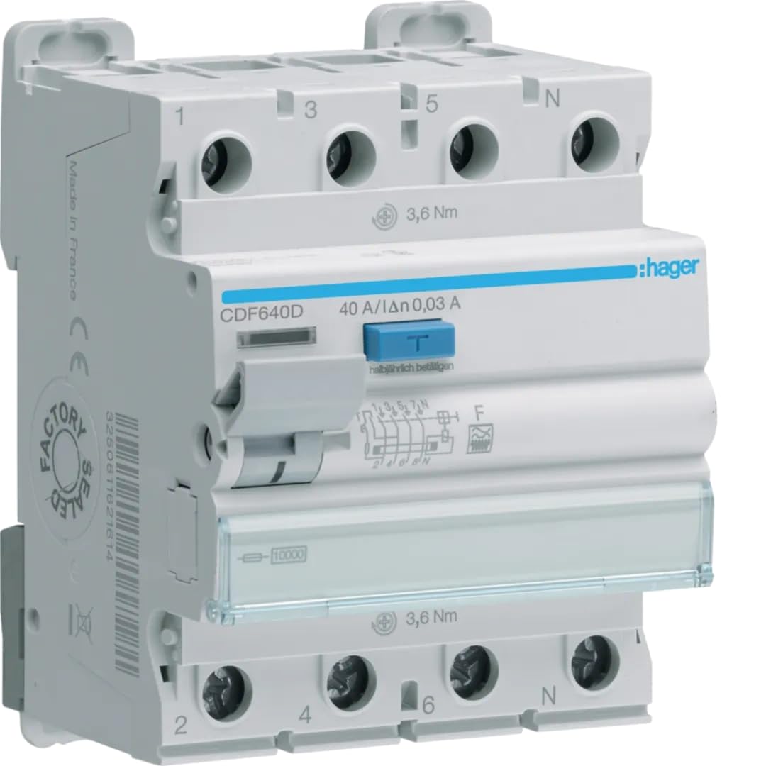 CDF640D Interruptor Diferencial Rearme Automatico