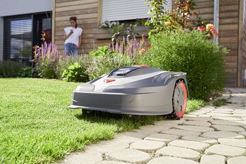 AL-KO Robot cortacésped Robolinho® 350 W, Ancho de Corte 20 cm, batería de Iones de Litio de 18 V/2,5 Ah, para Superficies de hasta 300 m², Capacidad de Ascenso máx. 30%, Muy silencioso 60 dbA