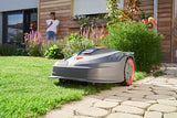 AL-KO Robot cortacésped Robolinho® 350 W, Ancho de Corte 20 cm, batería de Iones de Litio de 18 V/2,5 Ah, para Superficies de hasta 300 m², Capacidad de Ascenso máx. 30%, Muy silencioso 60 dbA