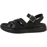 Geox D Xand 2s, Sandalia, Black, 39 EU