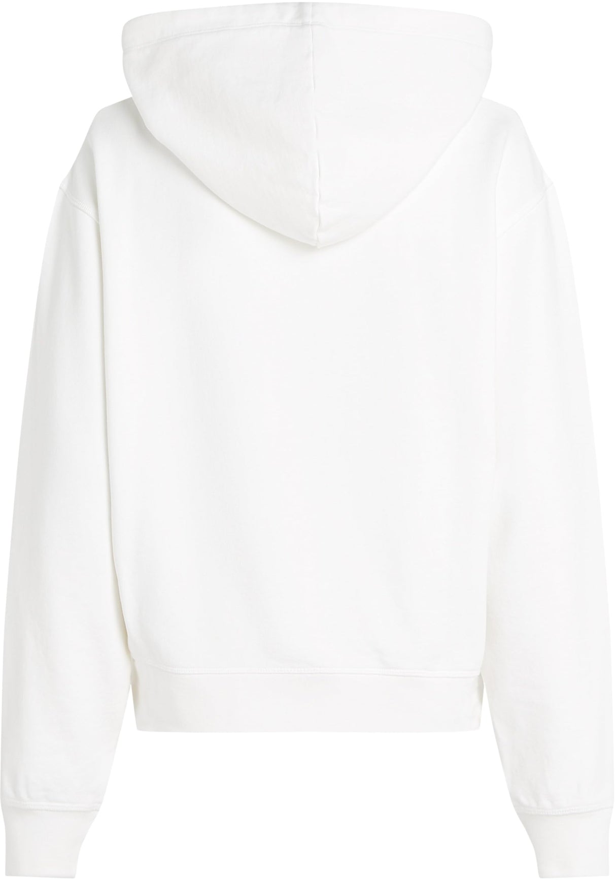 Tommy Hilfiger Hoodie Mujer Contrast Flag Regular Fit, Blanco (Ecru), S