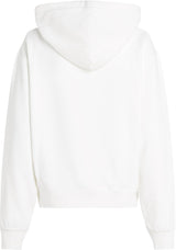 Tommy Hilfiger Hoodie Mujer Contrast Flag Regular Fit, Blanco (Ecru), S