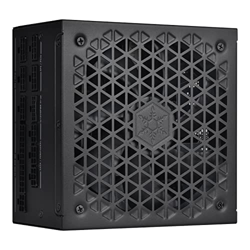 Silverstone SST-DA1000R-GM - Cybenetics Gold 1000W PCIe 5.0 Fuente de alimentación Completamente Modular, Ventilador FDB Ultra silencioso de 135 mm con función Semi-fanless