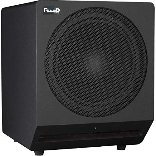 Fluid Audio F10S subwoofer de Estudio (subwoofer Activo para Estudios domésticos, woofer de 10 Pulgadas, 200 vatios, Filtro de Paso bajo Variable, diseño Compacto),Negro