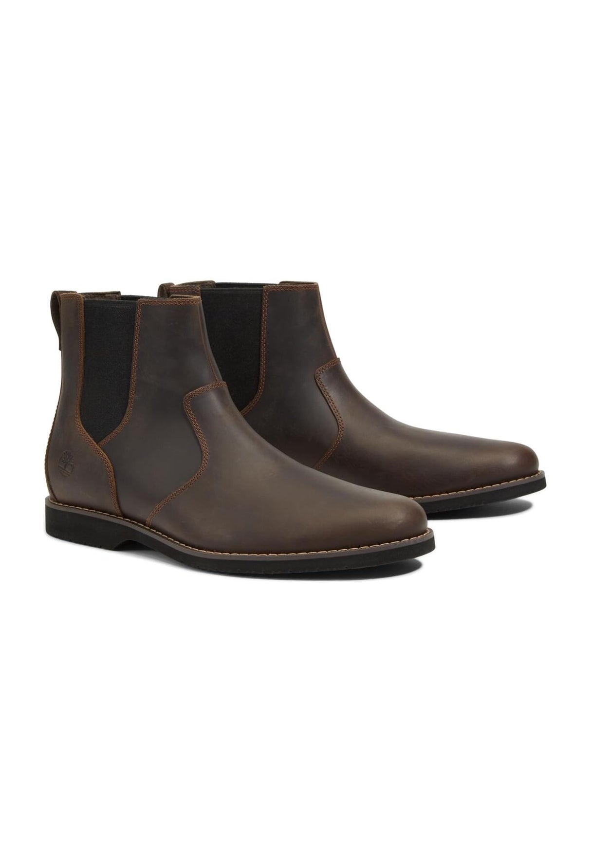 Timberland Woodhull Chelsea Basic Botas de Moda para Hombre, Marrón (Dark Brown Full Grain), 44 EU