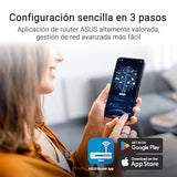 ASUS RT-BE58U - Router Extensible WiFi 7 AiMesh, 4K-QAM, MLO, WAN/LAN 2,5G con detección por IA, Cuatro Puertos 1G, Seguridad de Red Comercial, Control Parental, IoT, Red Infantil, VPN