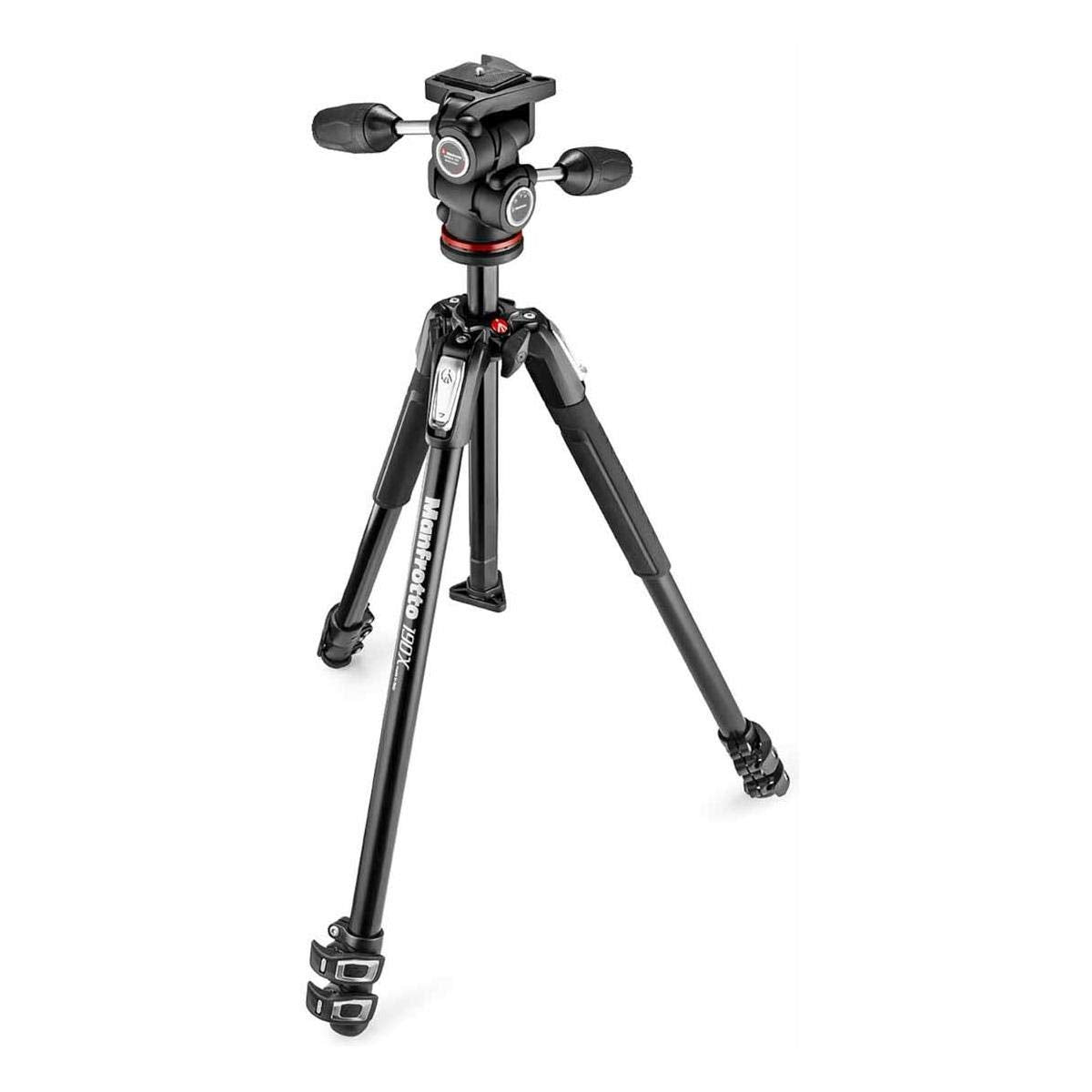 Manfrotto 190X - Kit trípode de 3 Secciones en Aluminio con rótula 3Way 804 MkII
