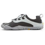 Vibram FiveFingers V-Run Retro, Zapatillas Hombre, Negro y Gris, 43 EU Estrecho