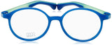 GAFAS NANO GLOW FLICKER 3.0 AZUL CRISTAL/VERDE GLOW, PARA 8-12 AÑOS, TALLA 48