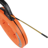 Klein Tools Cinta de pescado, extractor de alambre de fibra de vidrio con líder de acero en espiral, carcasa optimizada y mango, 15 m 56350